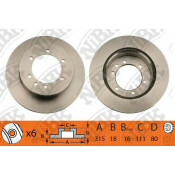 Диск тормозной NiBK, арт. RN1240