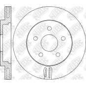 Диск тормозной NiBK, передний, арт. RN1469