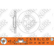 Диск тормозной NiBK, арт. RN1470