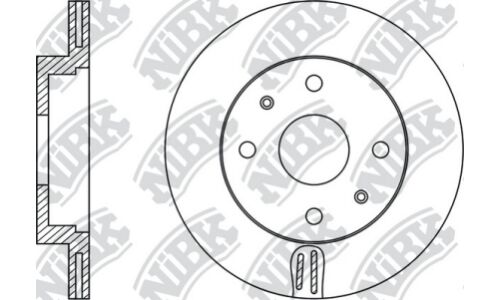 Диск тормозной NiBK, арт. RN1481