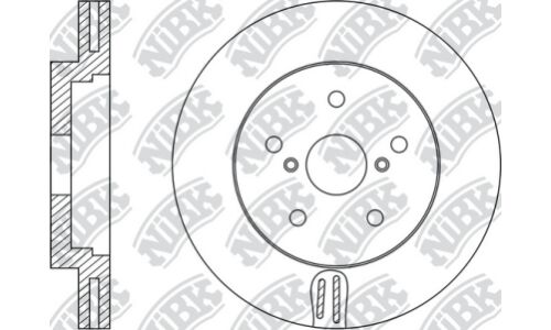 Диск тормозной NiBK, арт. RN1507