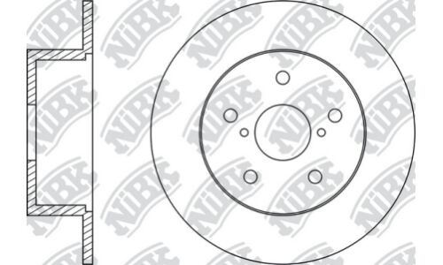 Диск тормозной NiBK, арт. RN1509