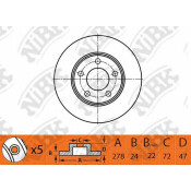Диск тормозной NiBK, арт. RN1519
