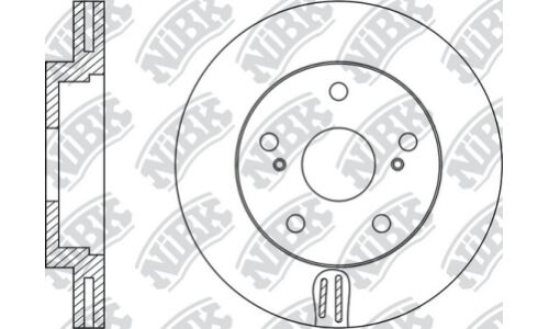 Диск тормозной NiBK, арт. RN21001