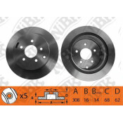 Диск тормозной NiBK, арт. RN22001
