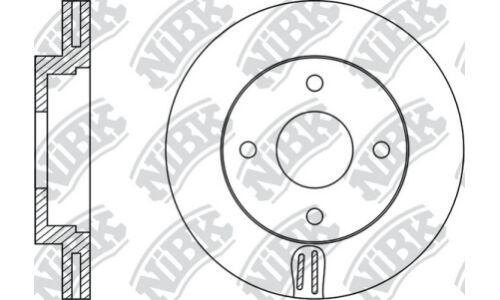 Диск тормозной NiBK, арт. RN22004
