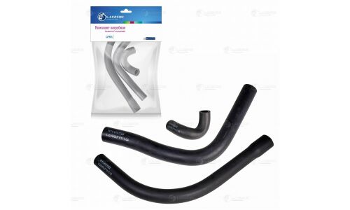 Кмпл патрубков отоп. для а/м Лада 1111 Ока (EPDM, 3шт.) Luzar, арт. LPKh 0111
