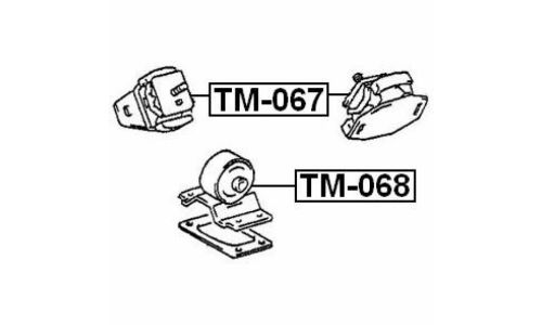 Опора (подушка) двигателя Febest, арт. TM-068