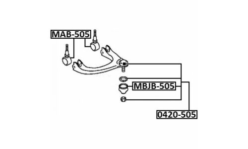 Пыльник шаровой опоры Febest, арт. MBJB-505
