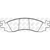 Колодки тормозные дисковые NIBK Original, передние, комплект на ось (4 шт), арт. PN0605