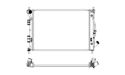 Радиатор охлаждения двигателя Sakura, арт. 32218511