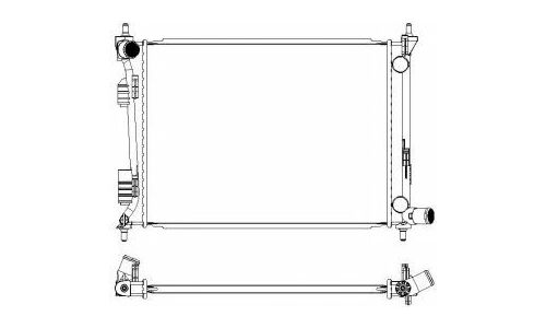 Радиатор охлаждения двигателя Sakura, арт. 32218512