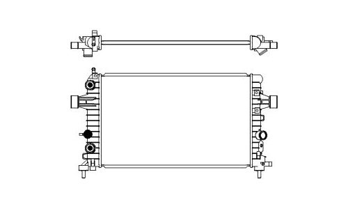 Радиатор охлаждения двигателя Sakura, арт. 33511028