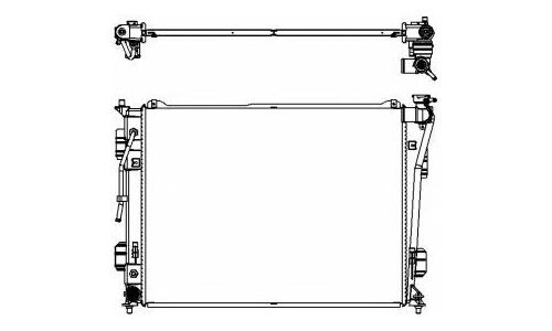Радиатор охлаждения двигателя Sakura, арт. 34518503