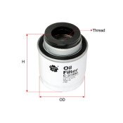 Фильтр масляный Sakura, арт. C31080