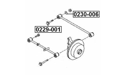 Болт регулировочный (эксцентрик) Febest 0229-001, для Nissan/Infiniti (OEM 55226-50Y00, 55226-50Y0A, 55226-EN10B, 55226-EN100, 55226-EN10A)