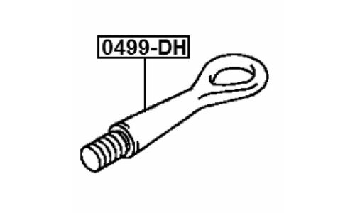 Крюк буксировочный Febest, арт. 0499-DH