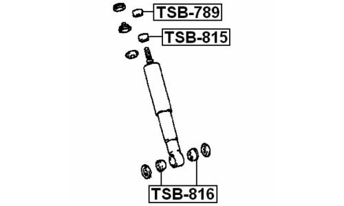 Втулка амортизатора Febest, арт. TSB-816