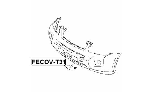 Заглушка бампера Febest, арт. FECOV-T31