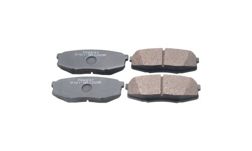 Колодки тормозные дисковые Febest, задние, комплект на ось (4 шт), арт. 0101-GRJ200R