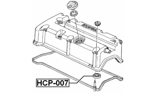 Уплотнитель свечного колодца Febest HCP007