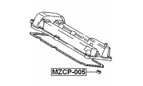 Кольцо уплотнительное свечного колодца Febest, арт. MZCP-005