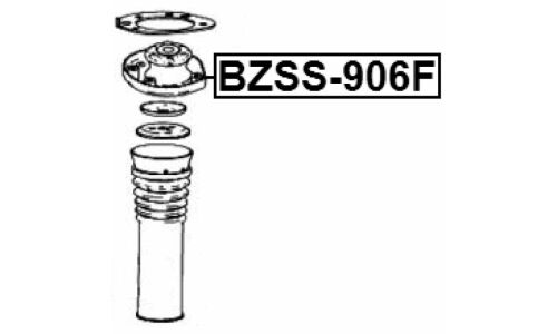 Опора амортизатора Febest, передняя, правая/левая, арт. BZSS-906F