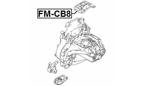 Подушка двигателя | перед прав/лев Febest, арт. FM-CB8