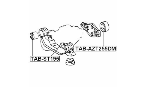Подушка дифференциала Febest, арт. TAB-AZT255DM