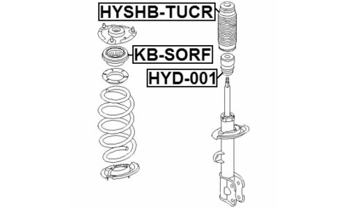Подшипник опоры амортизатора Febest, арт. KB-SORF