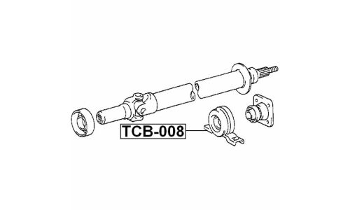 Подшипник карданного вала Febest, арт. TCB-008