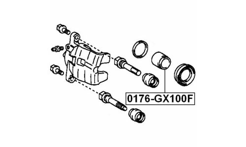 Поршень тормозного суппорта Febest, передний, арт. 0176-GX100F