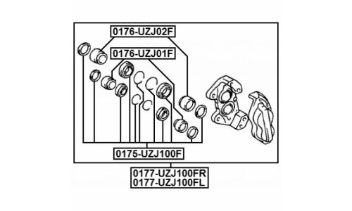 Поршень тормозного суппорта Febest, передний, арт. 0176-UZJ02F