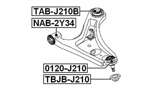 Пыльник шаровой опоры Febest, арт. TBJB-J210