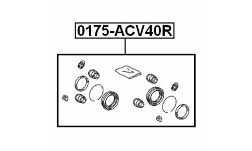 Ремкомплект тормозного суппорта Febest, арт. 0175-ACV40R