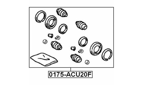 Ремкомплект тормозного суппорта Febest, арт. 0175-ACU20F