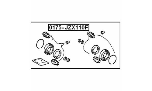 Ремкомплект тормозного суппорта Febest, арт. 0175-JZX110F