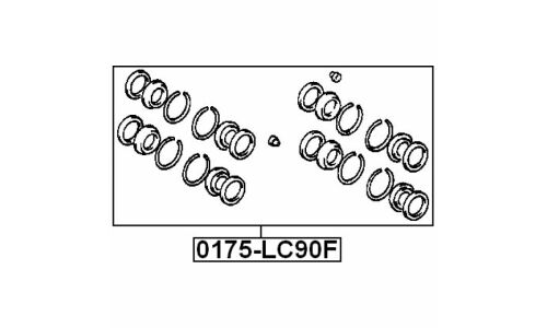 Ремкомплект тормозного суппорта Febest, арт. 0175-LC90F