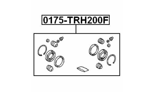 Ремкомплект тормозного суппорта Febest, арт. 0175-TRH200F