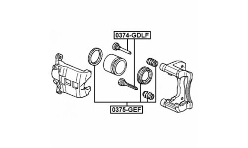 Ремкомплект тормозного суппорта Febest, арт. 0375-GEF