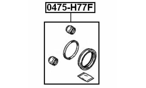 Ремкомплект тормозного суппорта Febest, арт. 0475-H77F
