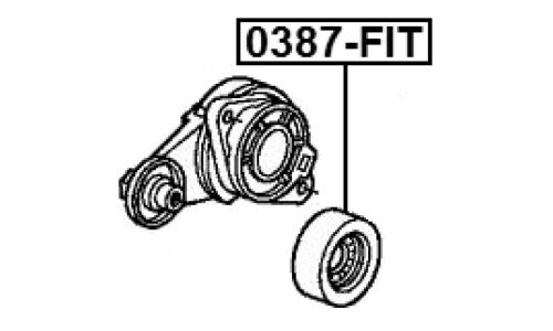 Ролик приводного ремня Febest, арт. 0387-FIT