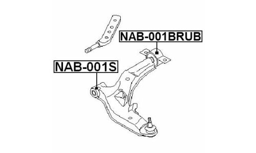 Сайлентблок Febest, арт. NAB-001BRUB