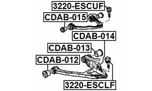 Сайлентблок Febest, арт. CDAB-015