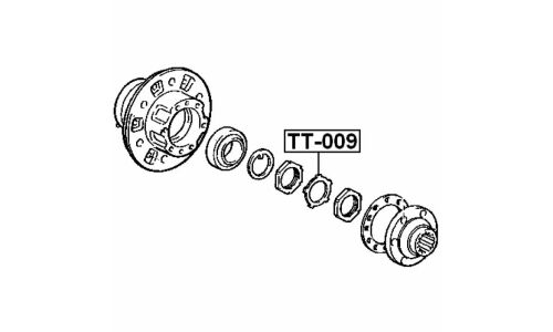 Кольцо стопорное Febest, арт. TT-009