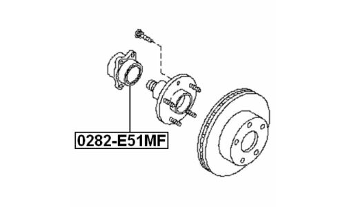 Ступица колеса Febest, арт. 0282-E51MF