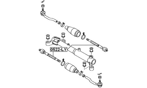 Тяга ру | перед прав/лев Febest, арт. 0522-LY