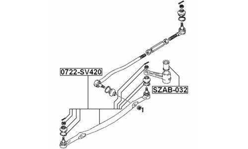 Тяга рулевая Febest, арт. 0722-SV420
