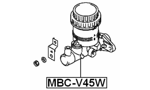 Главный тормозной цилиндр Febest, арт. MBC-V45W