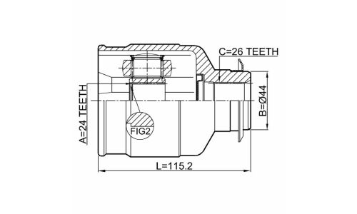 ШРУС Febest, внутренний, арт. 1211-IX354WDRH